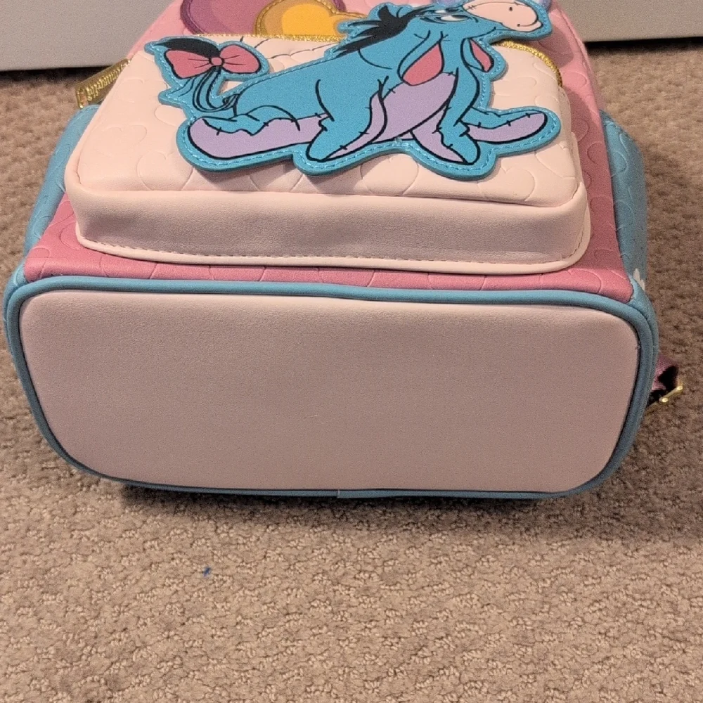 Loungefly Disney Eeyore Heart Balloons Mini Backpack NWT